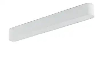 LED-Deckenleuchte, 1-flammig, Stoffschirm weiß