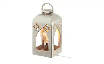 Fischer-Honsel Tischleuchte `Laterne´nickel antik, klein
