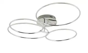 KHG LED-Deckenleuchte, 4-flammig, chrom `Ringe´
