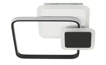 KHG LED-Deckenleuchte, schwarz/weiß, eckig