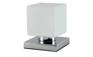 Fischer-Honsel LED-Tischleuchte, 1-flammig, chrom, Glas Kubus