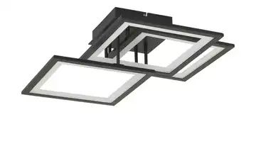 Wofi LED-Deckenleuchte, 3-flammig, schwarz-matt 