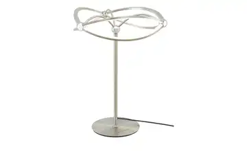 Trio LED-Tischleuchte, Nickel-matt, geschwungen  