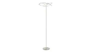 Trio LED-Stehleuchte, Nickel-matt, geschwungen  