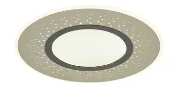 Trio LED-Deckenleuchte , Nickel matt mit Fernbedienung Nickel