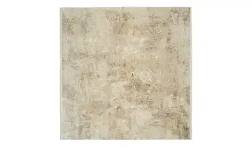 meinTeppich Kurzflorteppich Beige, Goldfarben 200x200 cm