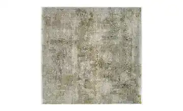 meinTeppich Kurzflorteppich Grau / Grün 200x200 cm quadratisch