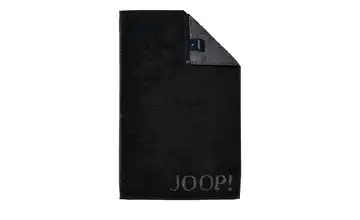 JOOP! Gästehandtuch JOOP 1600 Classic Doubleface Schwarz / Anthrazit
