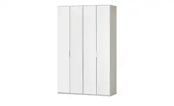 Wohnwert Falttürenschrank  Forum Weiß 200 cm 216 cm einheitliche Front