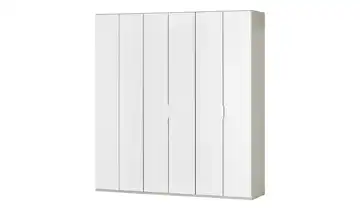 Wohnwert Falttürenschrank  Forum Weiß Weiß, Grau 225 cm 216 cm einheitliche Front