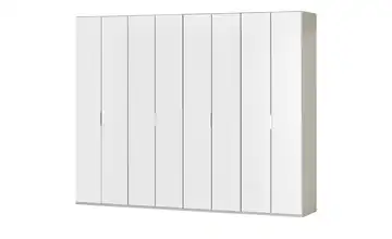 Wohnwert Falttürenschrank  Forum Weiß Weiß 300 cm 216 cm einheitliche Front