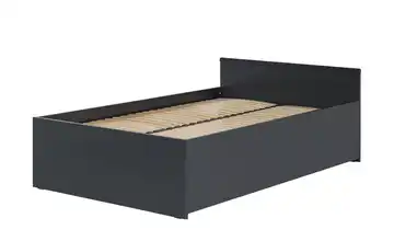 VOX Bett mit klappbarem Lattenrost Schwarz Schwarz