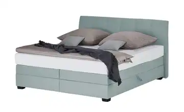 vanDoorn Boxspringbett Chiara Eisblau 160 cm H2 & H3