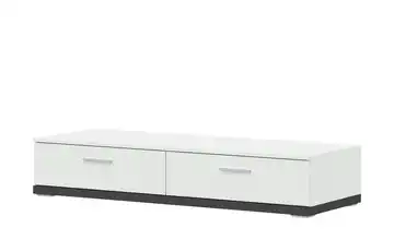 Primo Lowboard Titan Graphit, Weiß 141 cm
