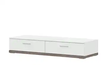 Primo Lowboard Titan Eiche (Nachbildung), Weiß 141 cm