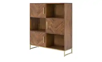 Highboard aus Massivholz Akazie, Braun