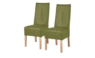 Polsterstuhl 2er Set Buche kiwi