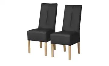 Polsterstuhl 2er Set Buche anthrazit