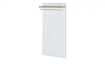 Garderobenpaneel BH 80 x 170 cm Weiß, Eiche bianco