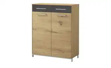 Woodford Schuhschrank Vista Anthrazit, Eiche Mit Einlegeböden 86 cm