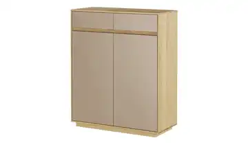 Schuhschrank Sand, Eiche bianco Schuhroste 86 cm