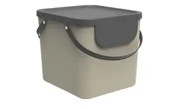 Abfallbehälter Albula Cappuccino (Braun) / Anthrazit