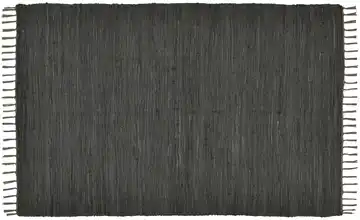 THEKO Teppich Anthrazit 230 cm 160 cm 160x230 cm