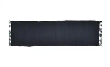 THEKO Teppich Schwarz 250 cm 70 cm 70x250 cm