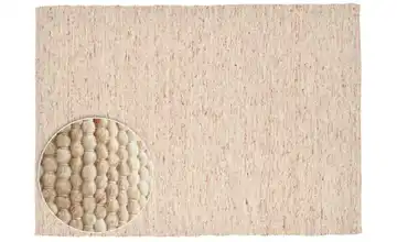 THEKO Handwebteppich Dunkelbeige 240 cm 170 cm 170x240 cm