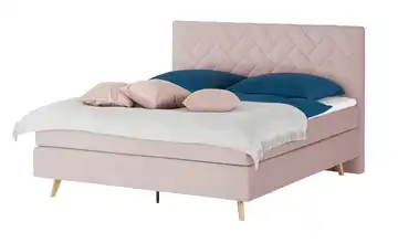 Boxspringbett Weave Rosa 140 cm H3