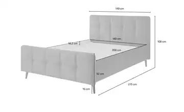 Kollektion Kraft Polsterbettgestell Mariano C