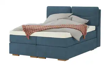 Wohnwert Boxspringbett mit Bettkasten Dormian Besta 200 cm Dunkelblau H2