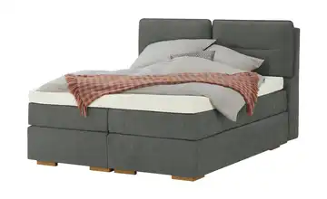 Wohnwert Boxspringbett mit Bettkasten Dormian Besta Dunkelgrau 200 cm H3