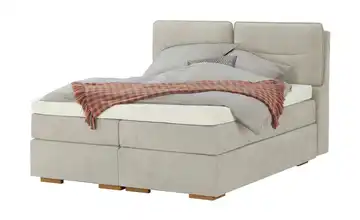 Wohnwert Boxspringbett mit Bettkasten Dormian Besta Hellbeige 200 cm H2 & H4