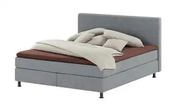 Wohnwert Boxspringbett Dormian Boro 160 cm H4 Dunkelgrau