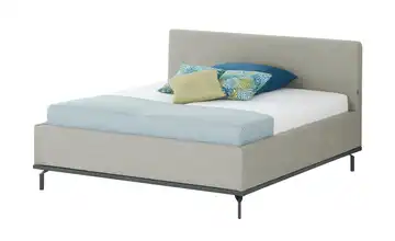 Musterring Polsterbett mit Bettkasten Delphi Variante D Hellgrau 160 cm mit Matratzen H2 & H2