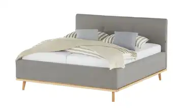 Musterring Polsterbett mit Bettkasten Delphi Variante A 180 cm ohne Matratzen Grau