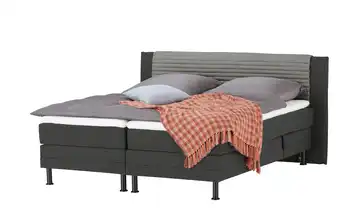 SKAGEN BEDS Motor-Boxspringbett Synda 160 cm H2 Anthrazit / Dunkelgrau