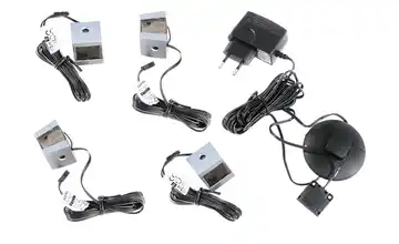  LED-Holzbodenbeleuchtung, 4er-Set   