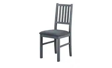 Stuhl, 2er-Set Grau, lackiert