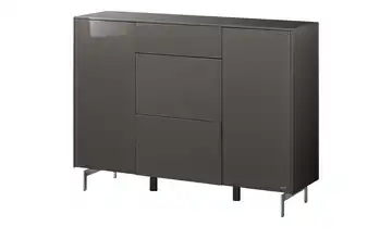 JOOP! Sideboard Gloss 24/7 Anthrazit Push-to-Open-Funktion, Beleuchtung, Vollauszug 152,5 cm