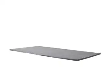 Dine + Mine Tischplatte mit Baumkante SigNature One Grau ca. 160x2,5x90 cm