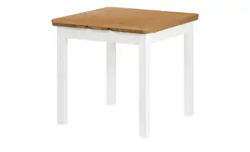 maison bleue Esstisch Carina 77 cm Hellbraun, Weiß