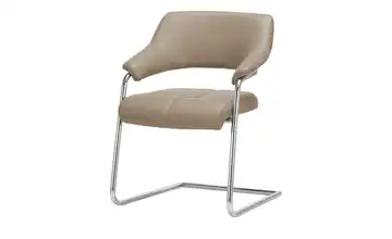 JOOP! Leder-Schwingstuhl Loft Hellbraun