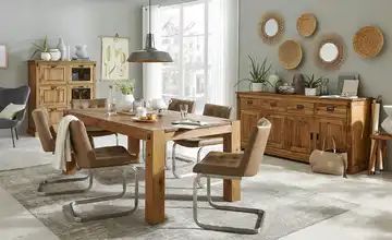 Schwingstuhl im Chesterfield-Stil