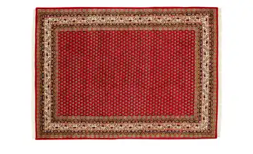 Handgeknüpfter Teppich 70x140 cm Rot / Creme