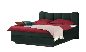 Boxspringbett Dalur H3 140 cm Dunkelgrün