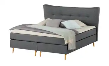 Boxspringbett 180 cm Anthrazit H2