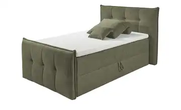 Primo Polsterbett mit Bettkasten Dante Olivgrün 120 cm