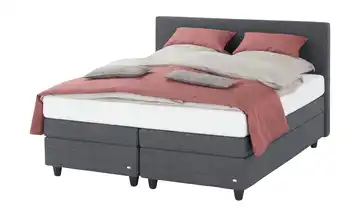 RUF Boxspringbett Verena QLX Dunkelgrau 180 cm H2 & H3